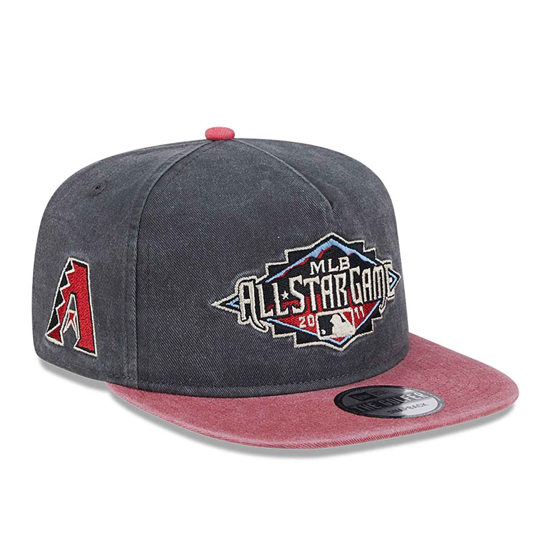 This is a Arizona Diamondbacks Pigment Dyed Dark Grey Golfer Cap 1