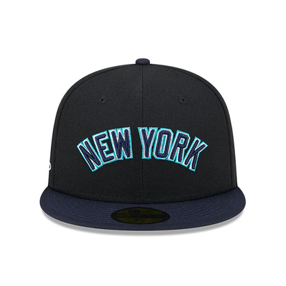 This is a New York Yankees Retro Spring Training Black 59FIFTY Fitted Cap 3