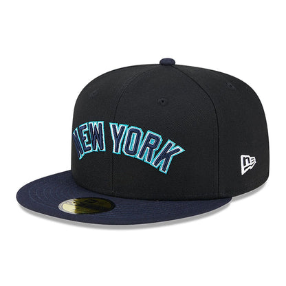 This is a New York Yankees Retro Spring Training Black 59FIFTY Fitted Cap 4