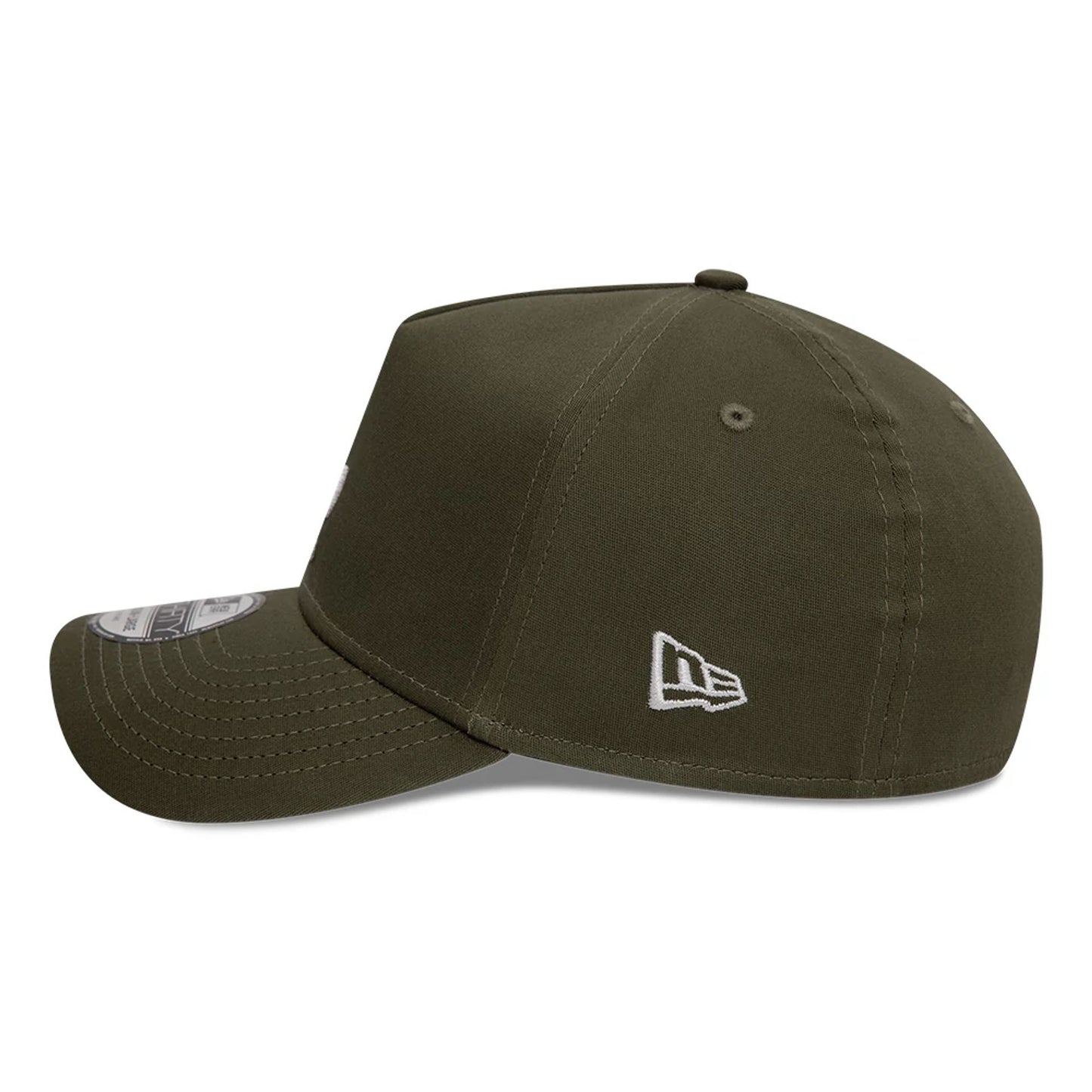 This is a LA Dodgers League Essential Khaki 39THIRTY A-Frame Stretch Fit Cap 7