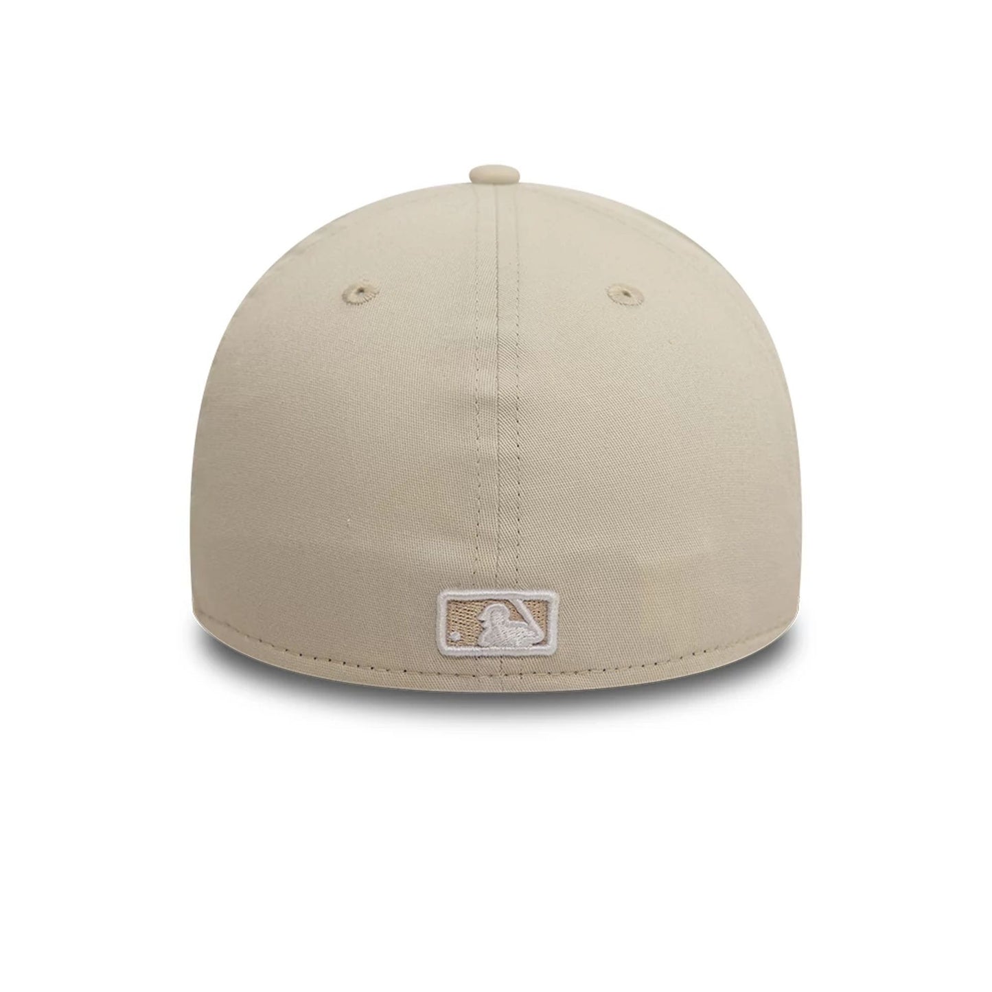 This is a LA Dodgers League Essential Light Beige 39THIRTY A-Frame Stretch Fit Cap 4