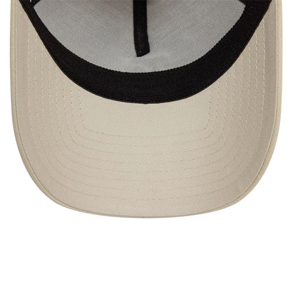 This is a LA Dodgers League Essential Light Beige 39THIRTY A-Frame Stretch Fit Cap 5