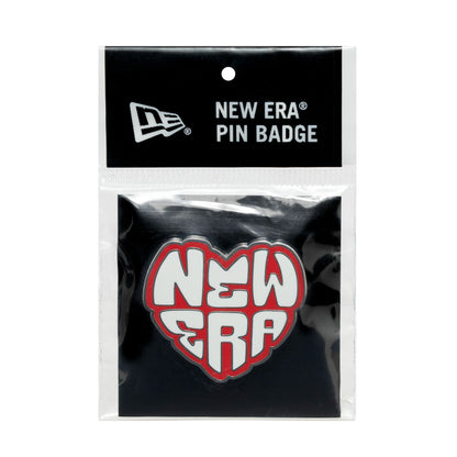 This is a New Era Heart Red Pin Badge 3