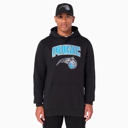 The Male model is wearing Orlando Magic NBA Black Pullover Hoodie 1