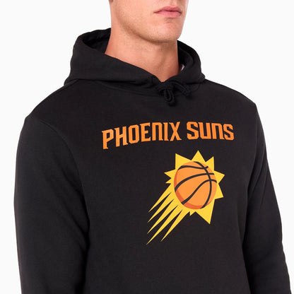 The Male model is wearing Phoenix Suns NBA Black Pullover Hoodie 6