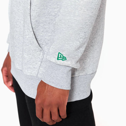 The Male model is wearing Boston Celtics NBA Grey Pullover Hoodie 5