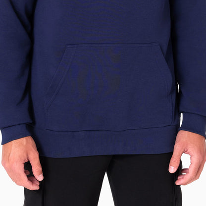 The Male model is wearing Oklahoma City Thunder NBA Navy Pullover Hoodie 5