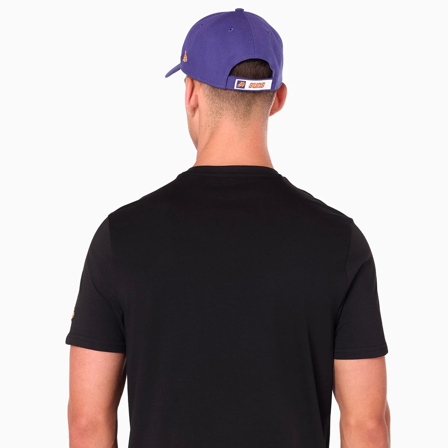 The Male model is wearing Phoenix Suns NBA Black T-Shirt 6