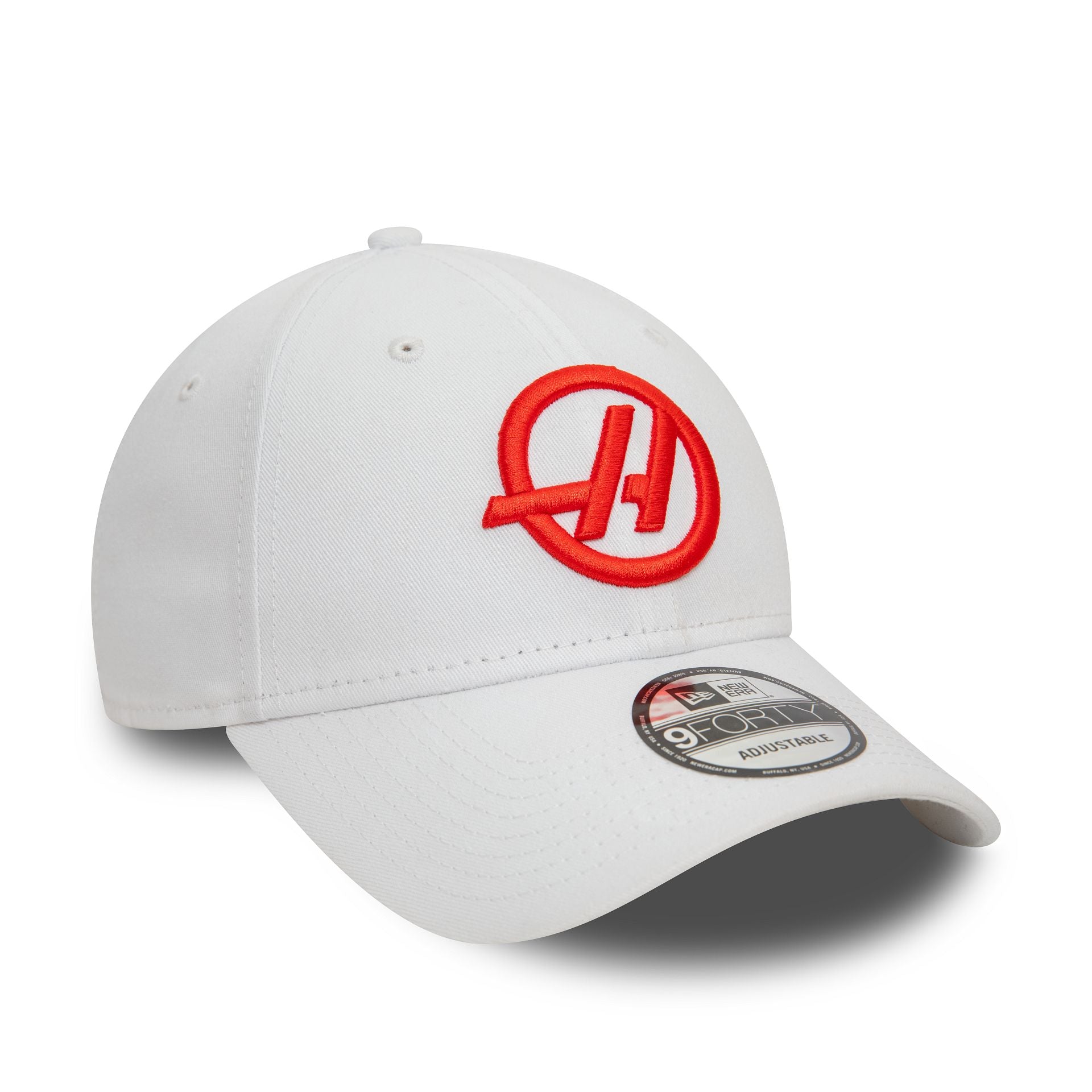 This is a Haas Formula 1 Essential White 9FORTY Adjustable Cap 2