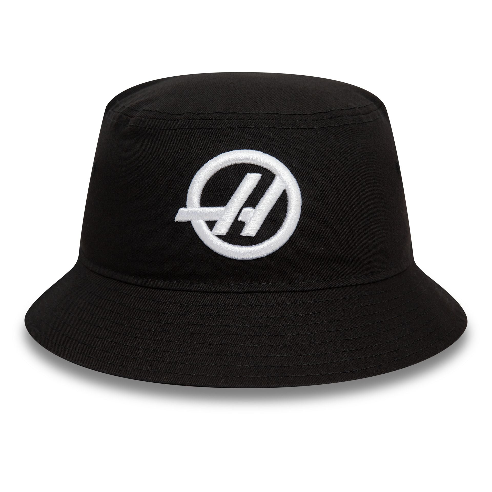 This is a Haas Formula 1 Black Tapered Bucket Hat 1