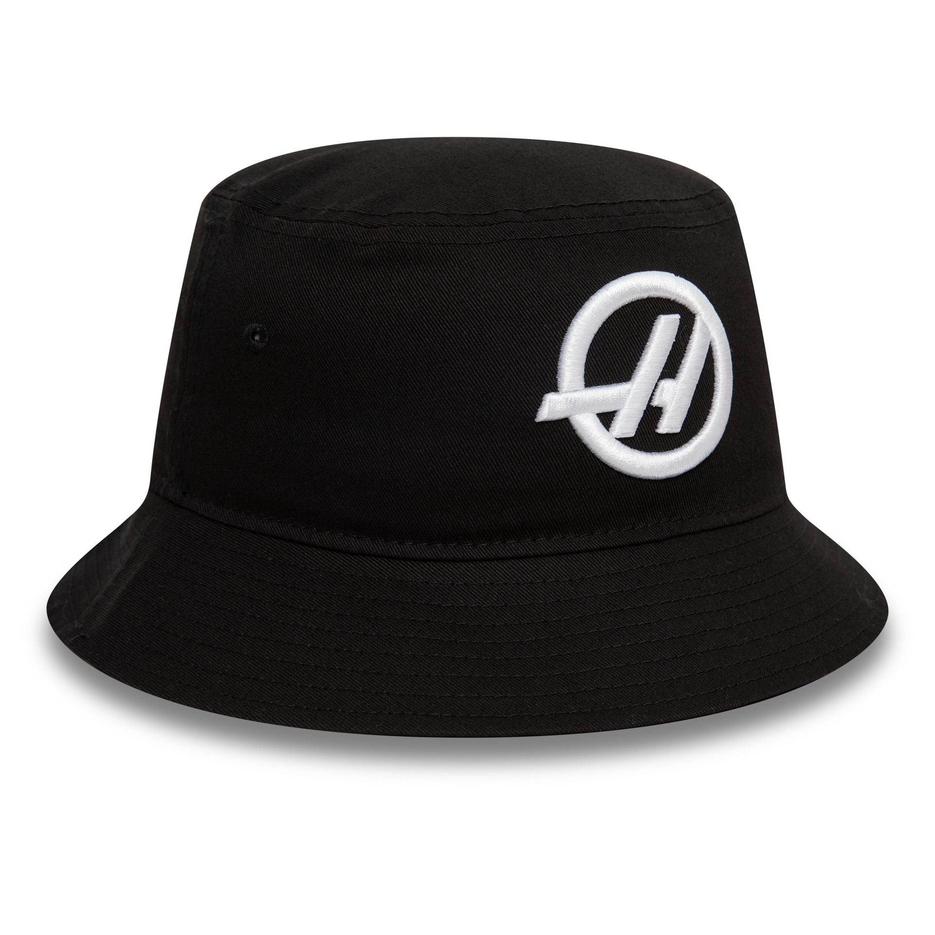 This is a Haas Formula 1 Black Tapered Bucket Hat 2