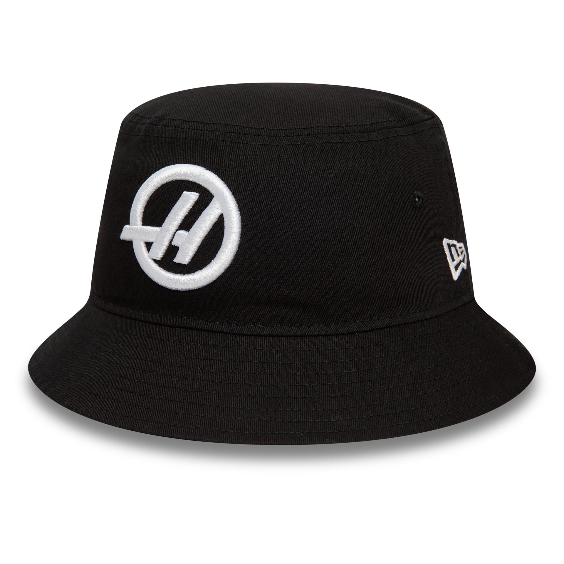 This is a Haas Formula 1 Black Tapered Bucket Hat 4