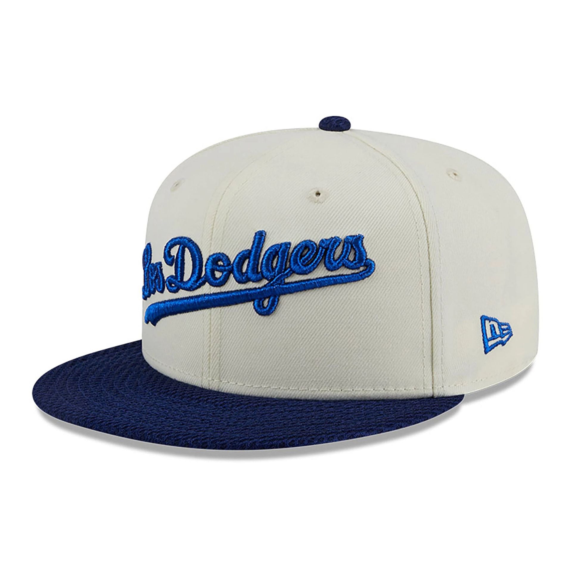 This is a LA Dodgers City Mesh White 59FIFTY Fitted Cap 1