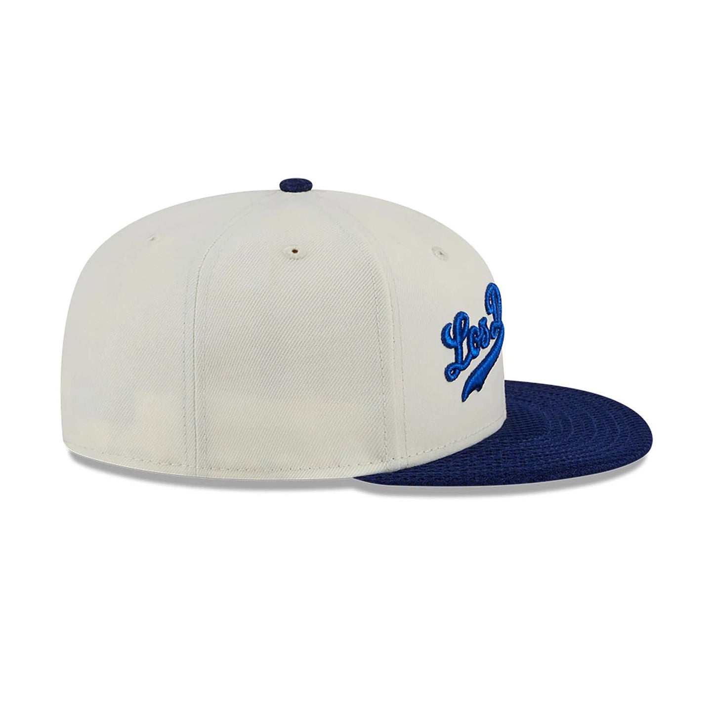 This is a LA Dodgers City Mesh White 59FIFTY Fitted Cap 6