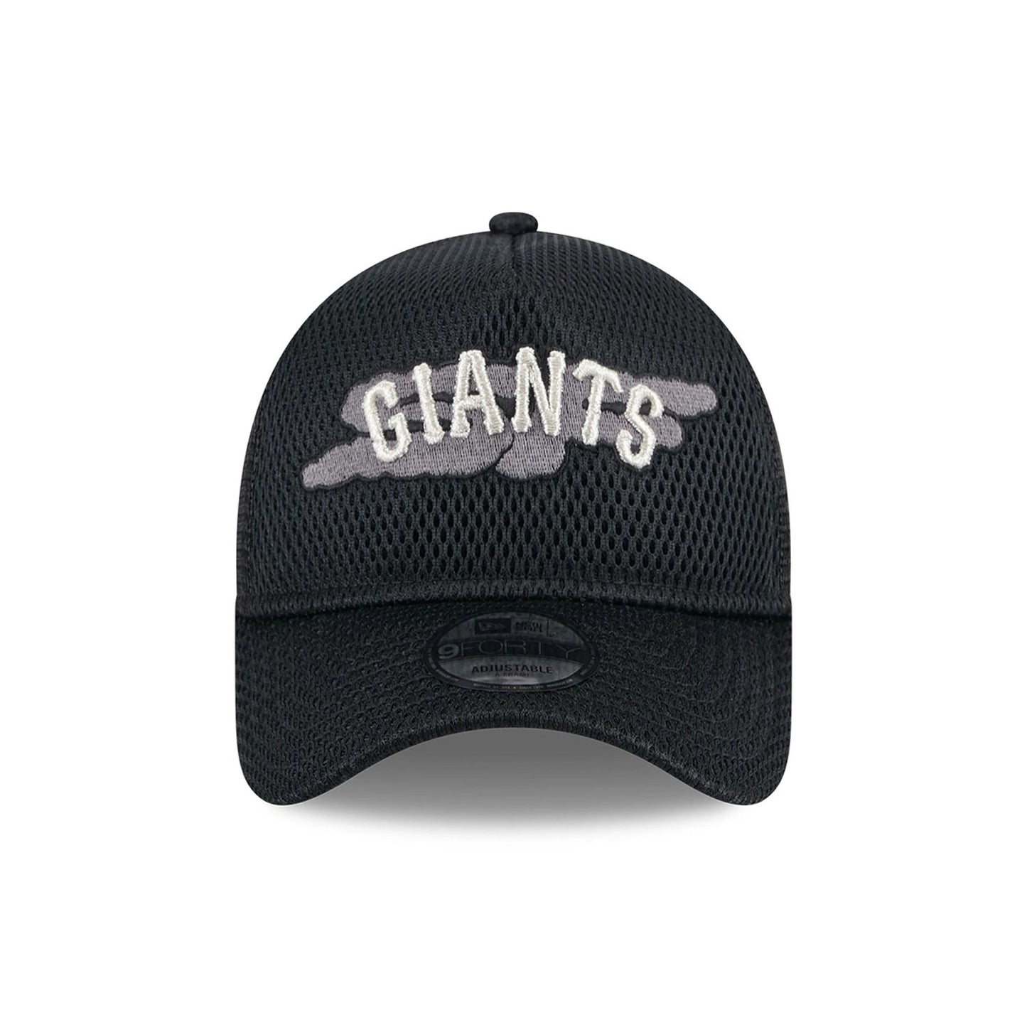 This is a San Francisco Giants City Mesh Black 9FORTY A-Frame Adjustable Trucker Cap 4