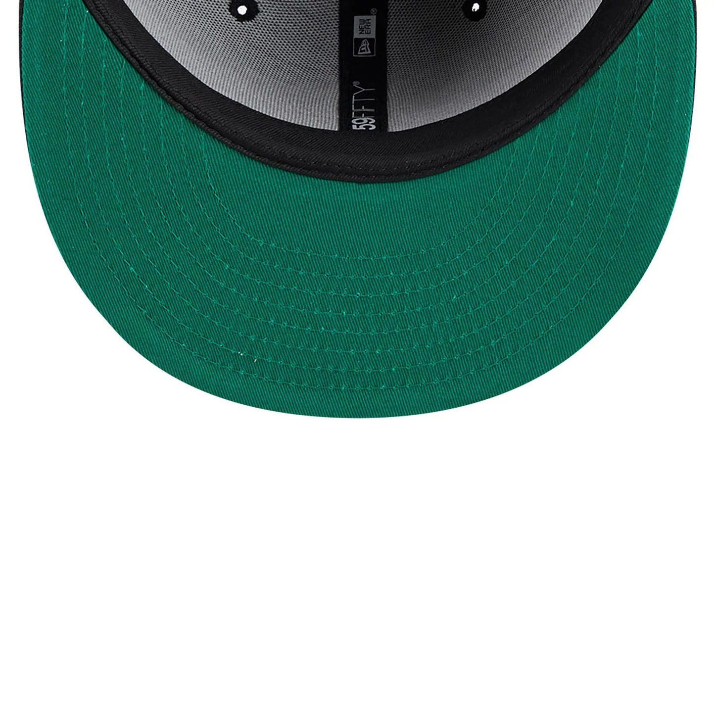 This is a Detroit Tigers Metallic Green Pop Black 59FIFTY Fitted Cap 3