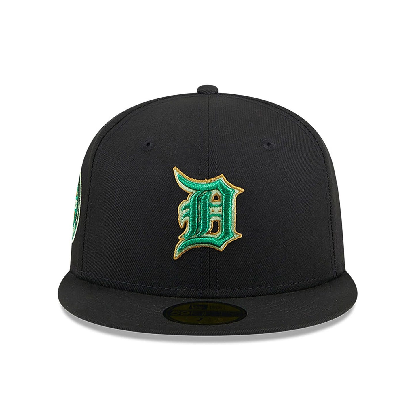 This is a Detroit Tigers Metallic Green Pop Black 59FIFTY Fitted Cap 4