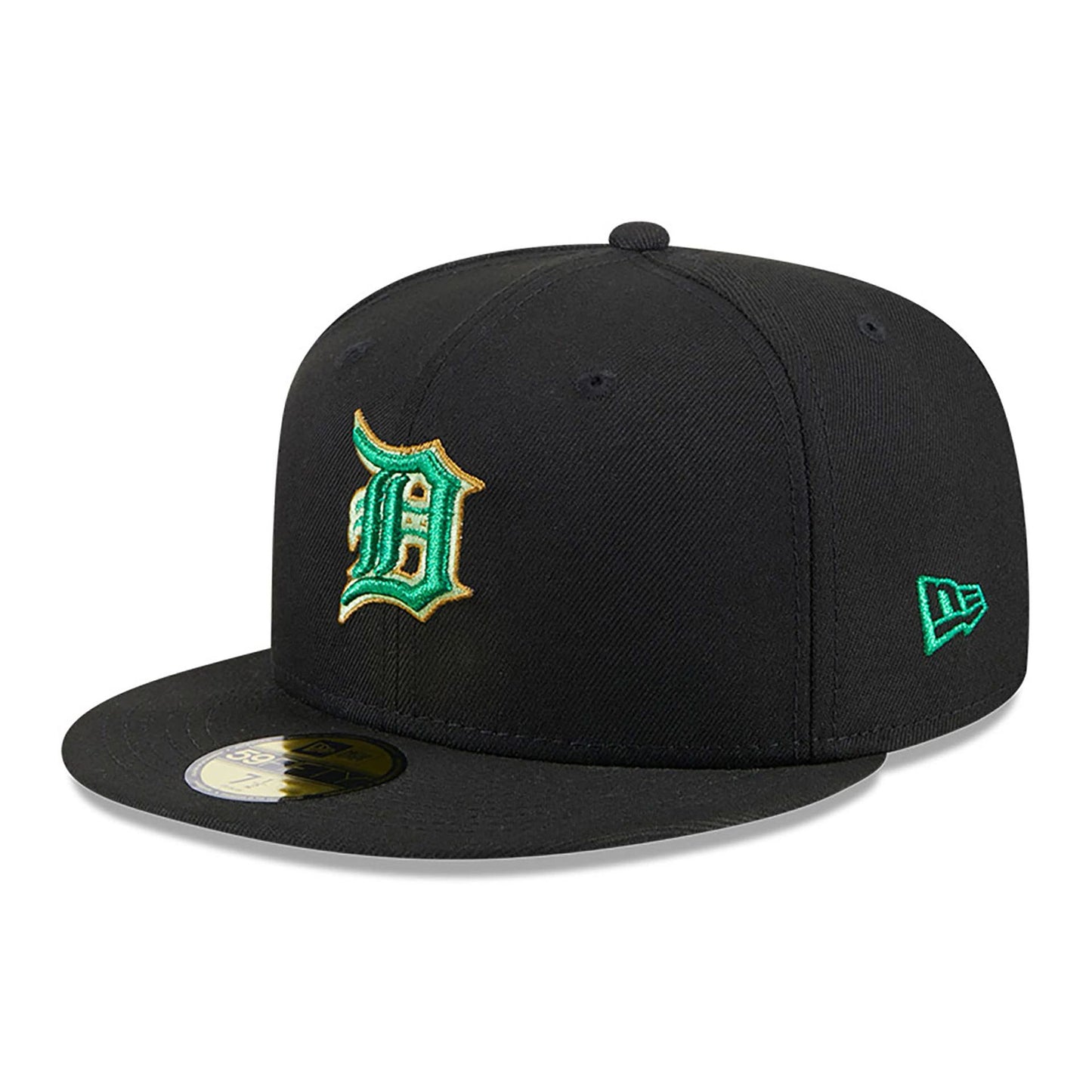 This is a Detroit Tigers Metallic Green Pop Black 59FIFTY Fitted Cap 5