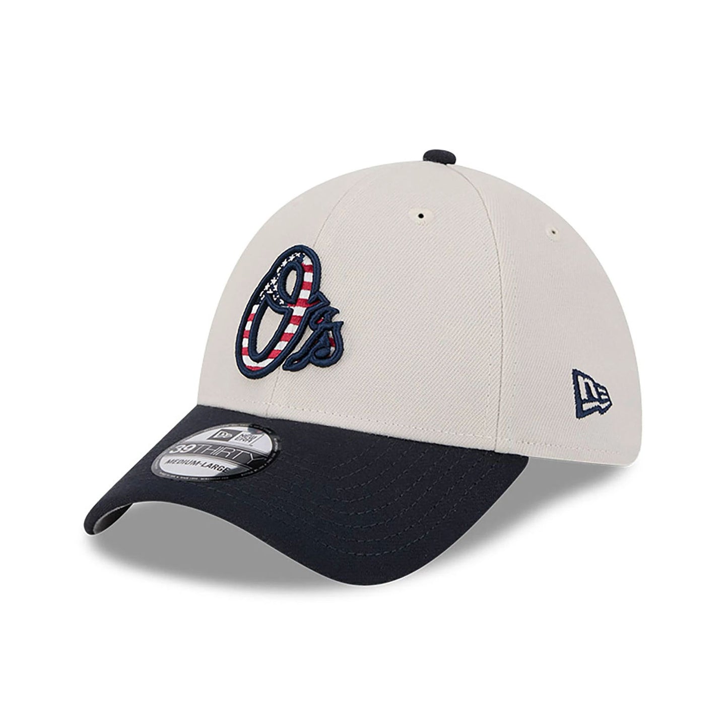 This is a Baltimore Orioles MLB 4th Of July Navy 39THIRTY Stretch Fit Cap 3