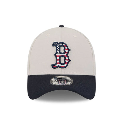 This is a Boston Red Sox MLB 4th Of July Grey 39THIRTY Stretch Fit Cap 4