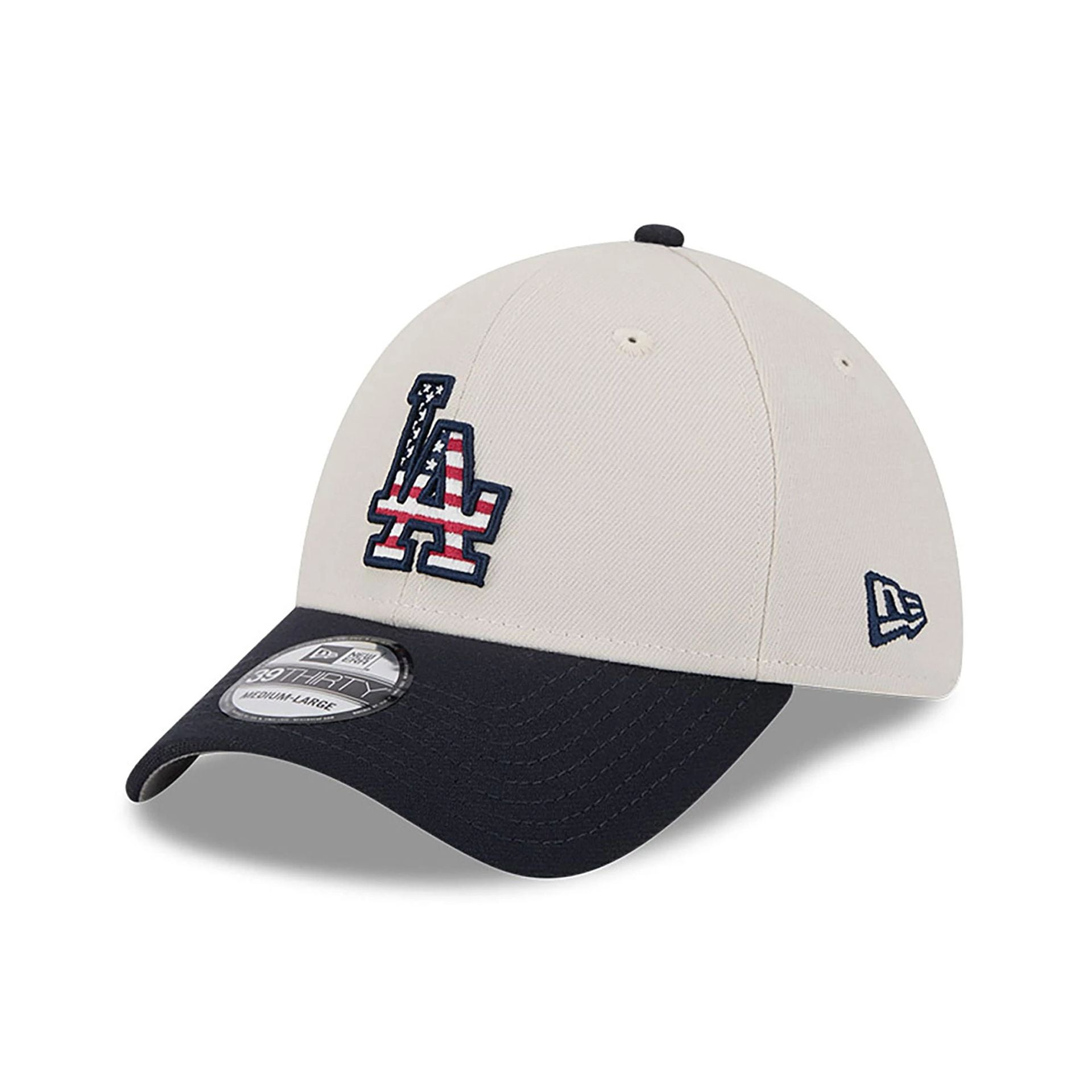 This is a LA Dodgers MLB 4th Of July Navy 39THIRTY Stretch Fit Cap 3