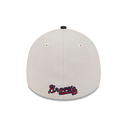 This is a Atlanta Braves MLB 4th Of July Navy 39THIRTY Stretch Fit Cap 5