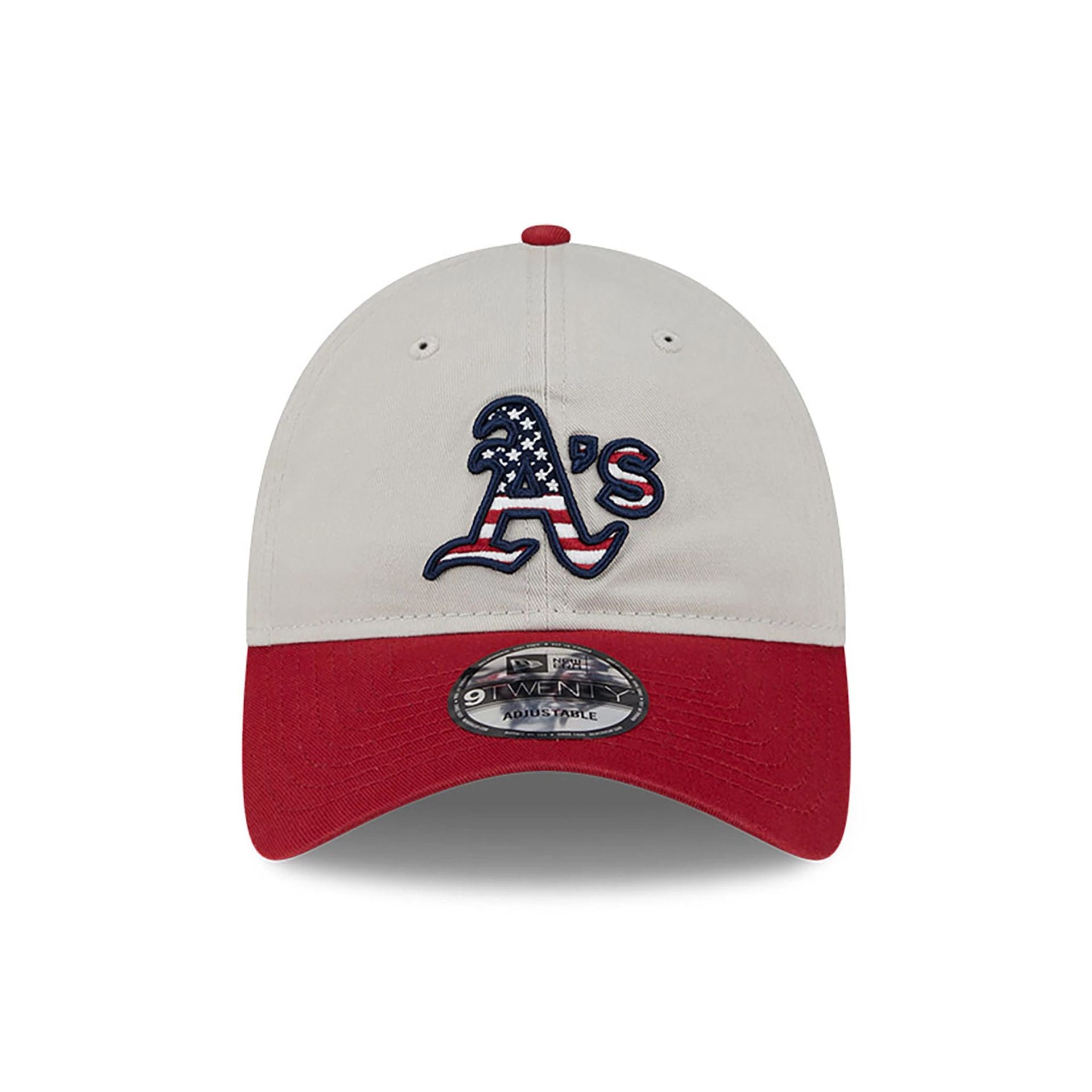 This is a Oakland Athletics MLB 4th Of July Grey  9TWENTY Adjustable Cap 3