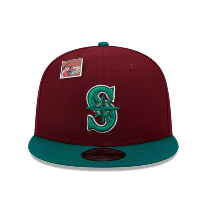 This is a Seattle Mariners MLB Big League Chew Dark Red 9FIFTY Snapback Cap 3