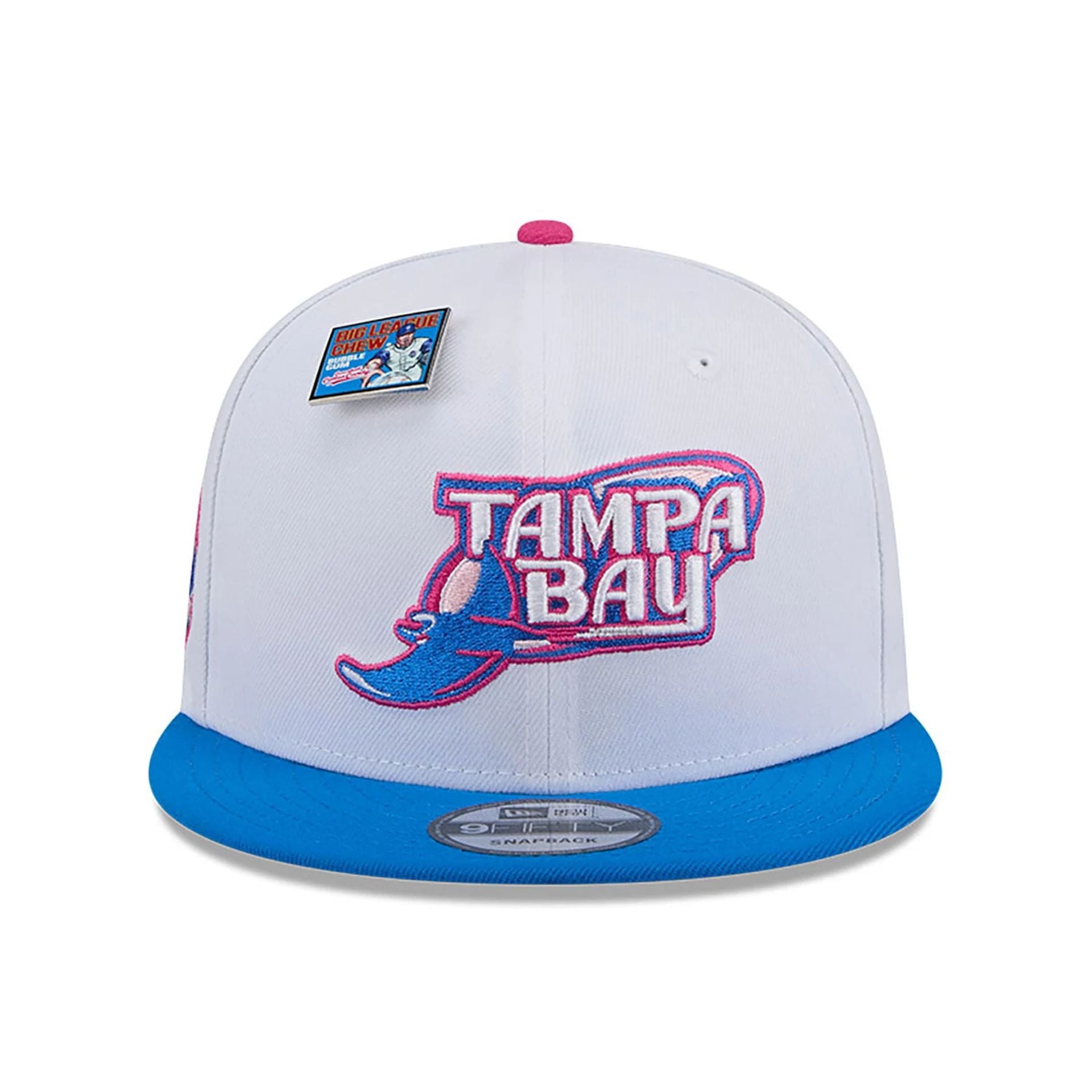 This is a Tampa Bay Rays MLB Big League Chew White 9FIFTY Snapback Cap 3