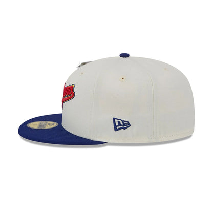 This is a LA Dodgers MLB Big League Chew White 59FIFTY Fitted Cap 3