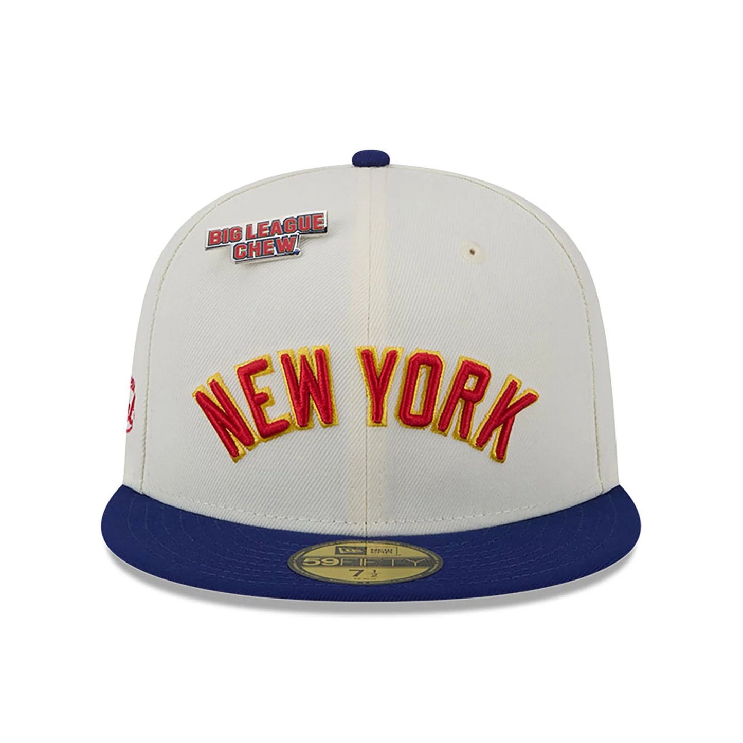 This is a New York Yankees MLB Big League Chew White 59FIFTY Fitted Cap 3