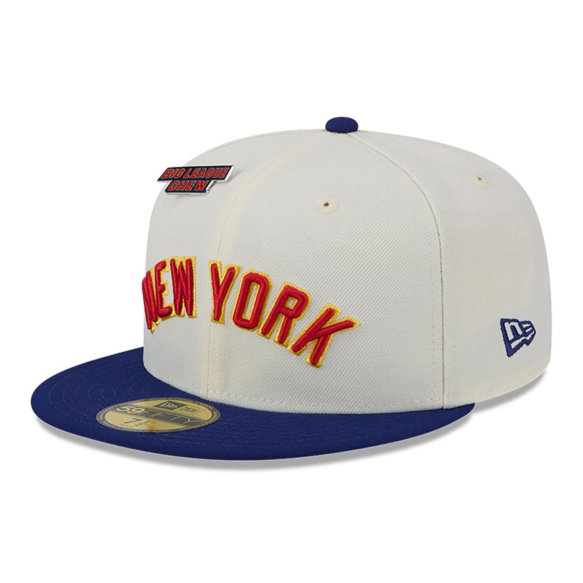 This is a New York Yankees MLB Big League Chew White 59FIFTY Fitted Cap 4