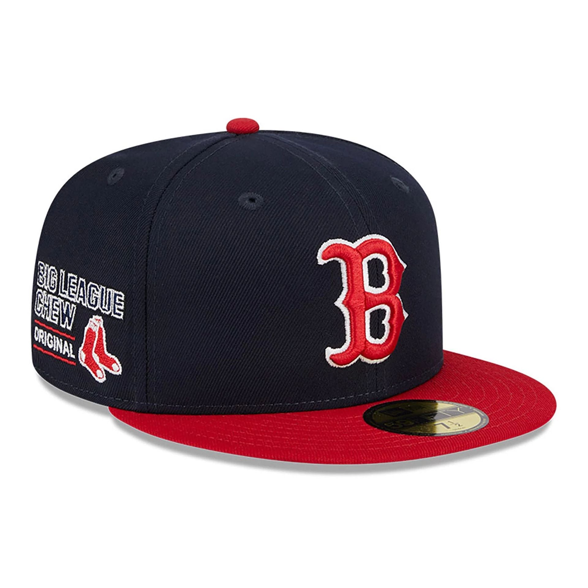 This is a Boston Red Sox MLB Big League Chew Navy 59FIFTY Fitted Cap 1