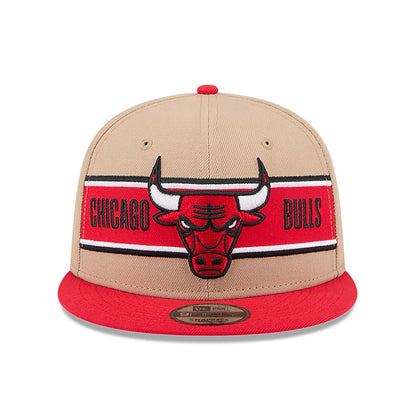 This is a Chicago Bulls NBA Draft Beige 9FIFTY Snapback Cap 3