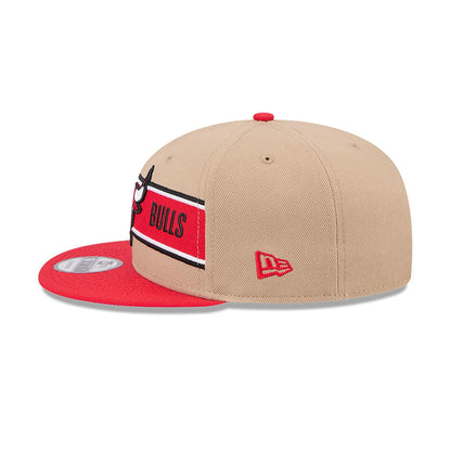 This is a Chicago Bulls NBA Draft Beige 9FIFTY Snapback Cap 4