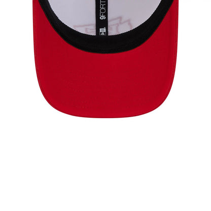 This is a Kansas City Chiefs NFL Training 2024 White 9FORTY Stretch Snap Cap 4