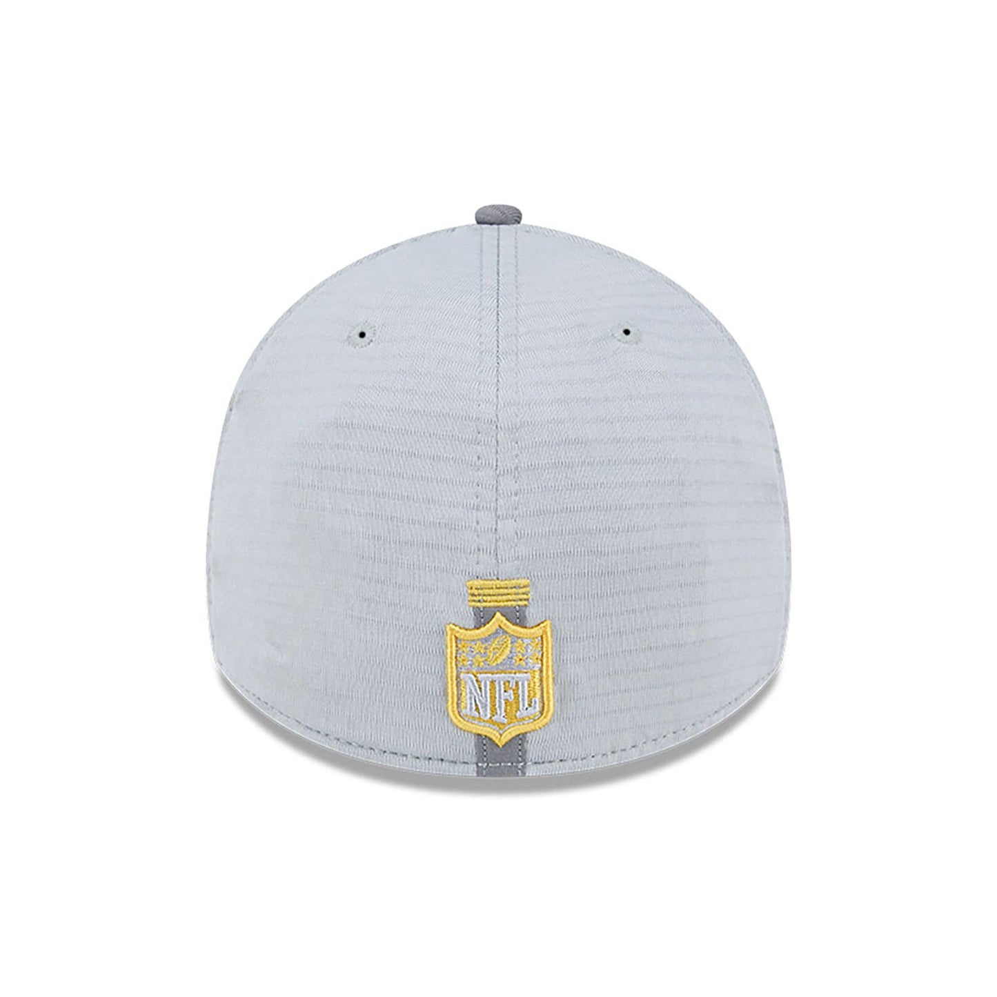 This is a Green Bay Packers NFL Training 2024 Grey 39THIRTY Stretch Fit Cap 5