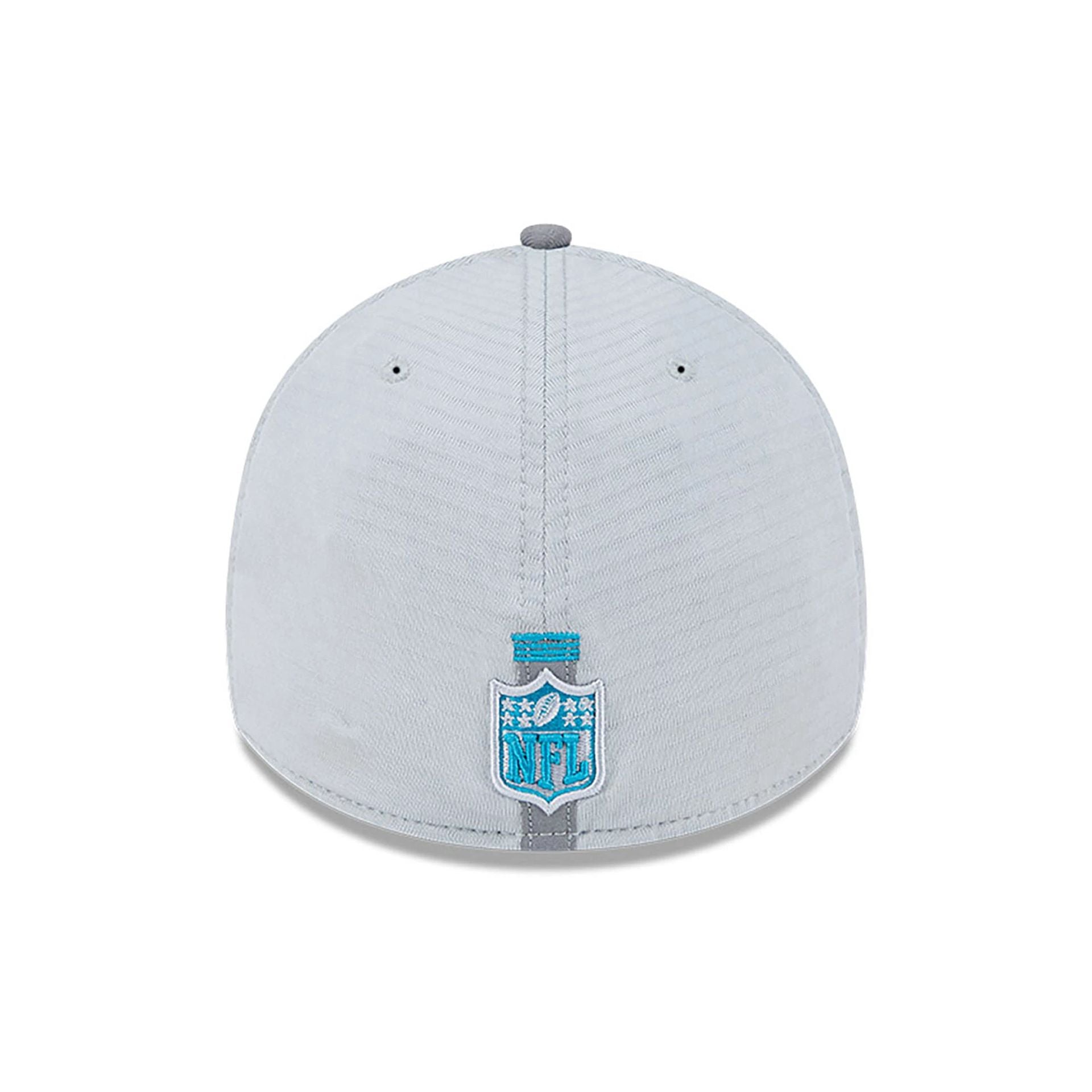 This is a Jacksonville Jaguars NFL Training 2024 Grey 39THIRTY Stretch Fit Cap 5