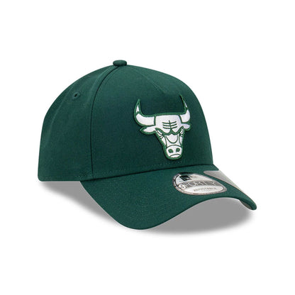 This is a Chicago Bulls Repreve Dark Green 9FORTY A-Frame Adjustable Cap 3