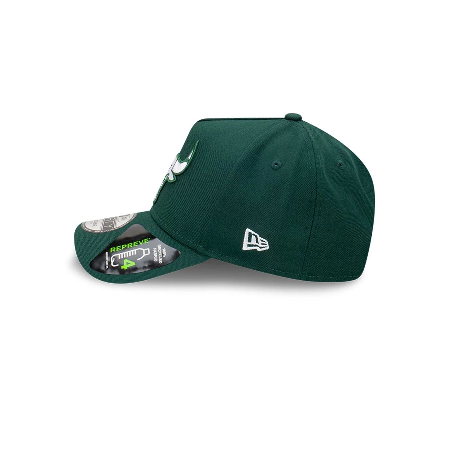 This is a Chicago Bulls Repreve Dark Green 9FORTY A-Frame Adjustable Cap 4