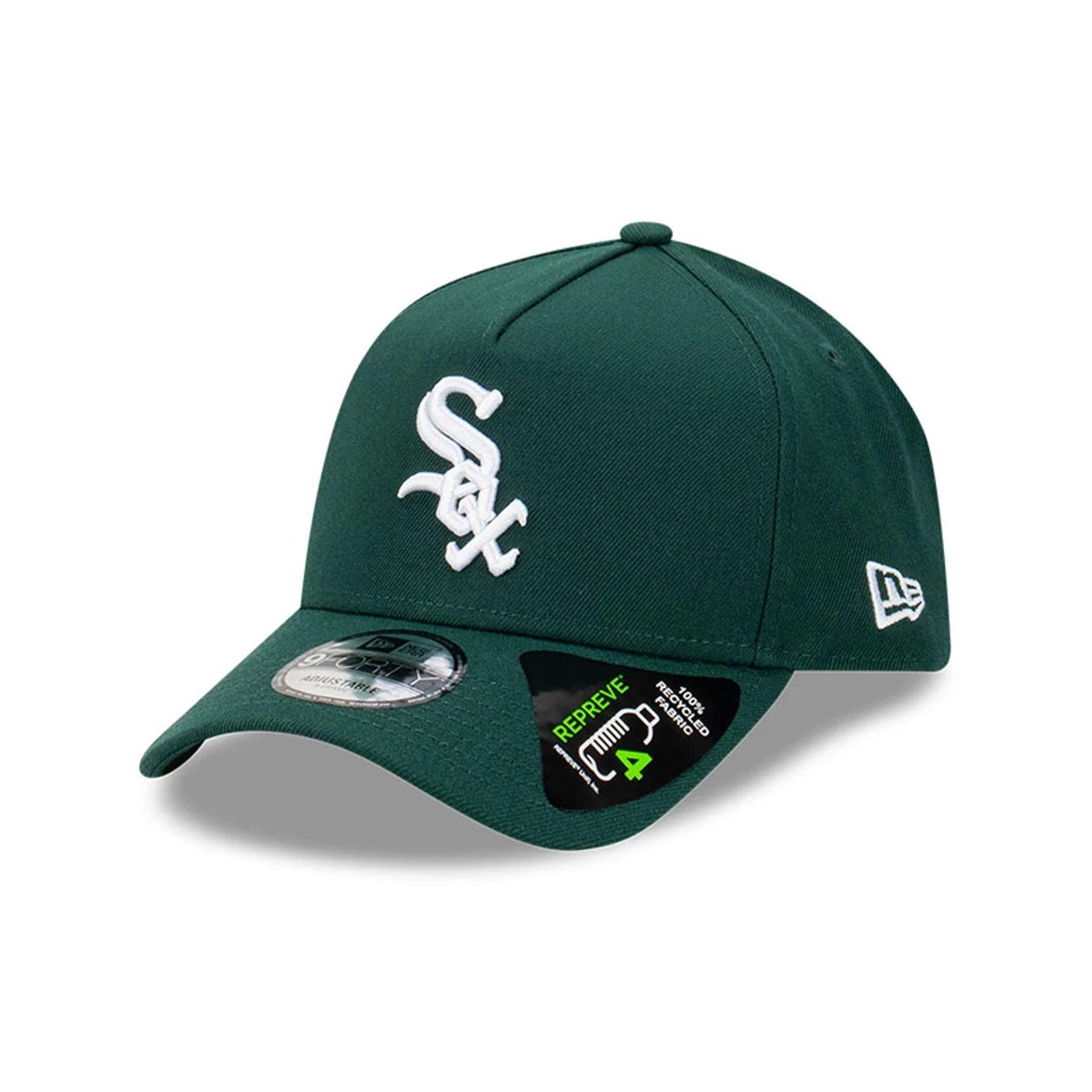 This is a Chicago White Sox Repreve Dark Green 9FORTY A-Frame Adjustable Cap 1