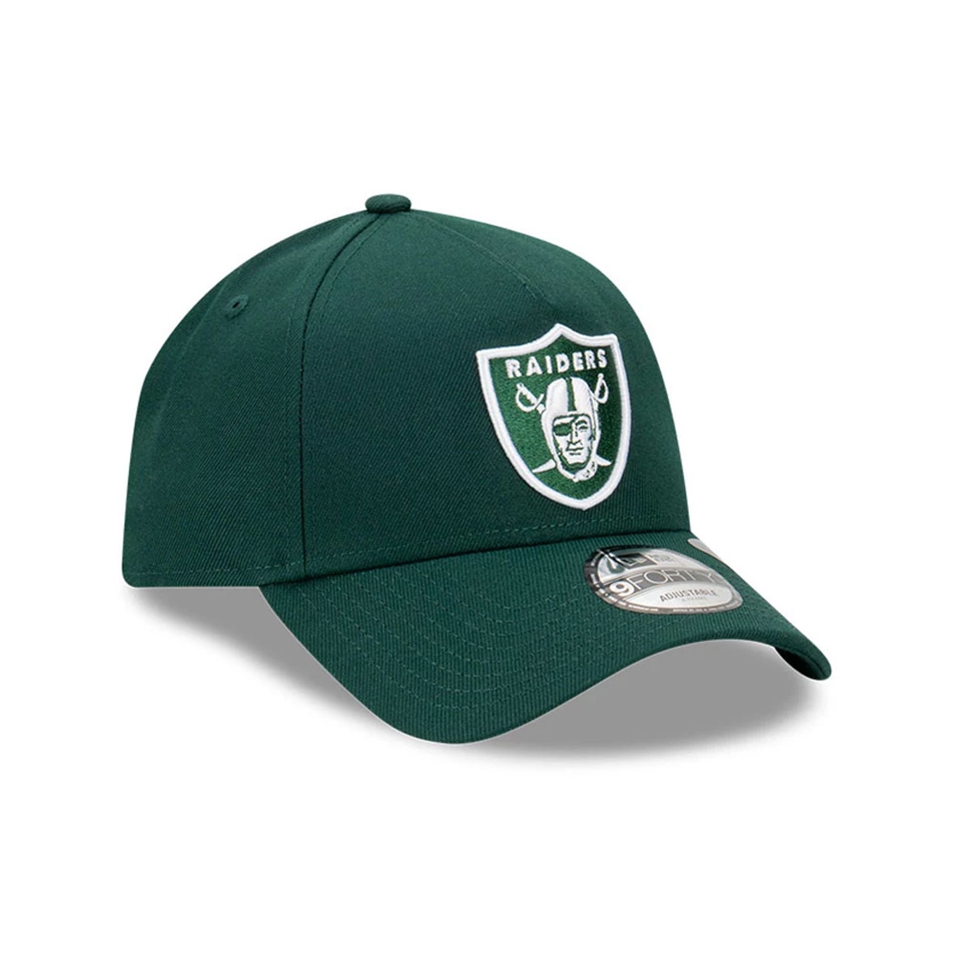 This is a Las Vegas Raiders Repreve Dark Green 9FORTY A-Frame Adjustable Cap 2