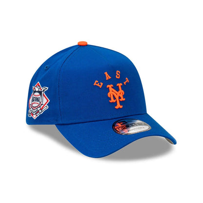 This is a New York Mets Team Division Blue 9FORTY A-Frame Adjustable Cap 1