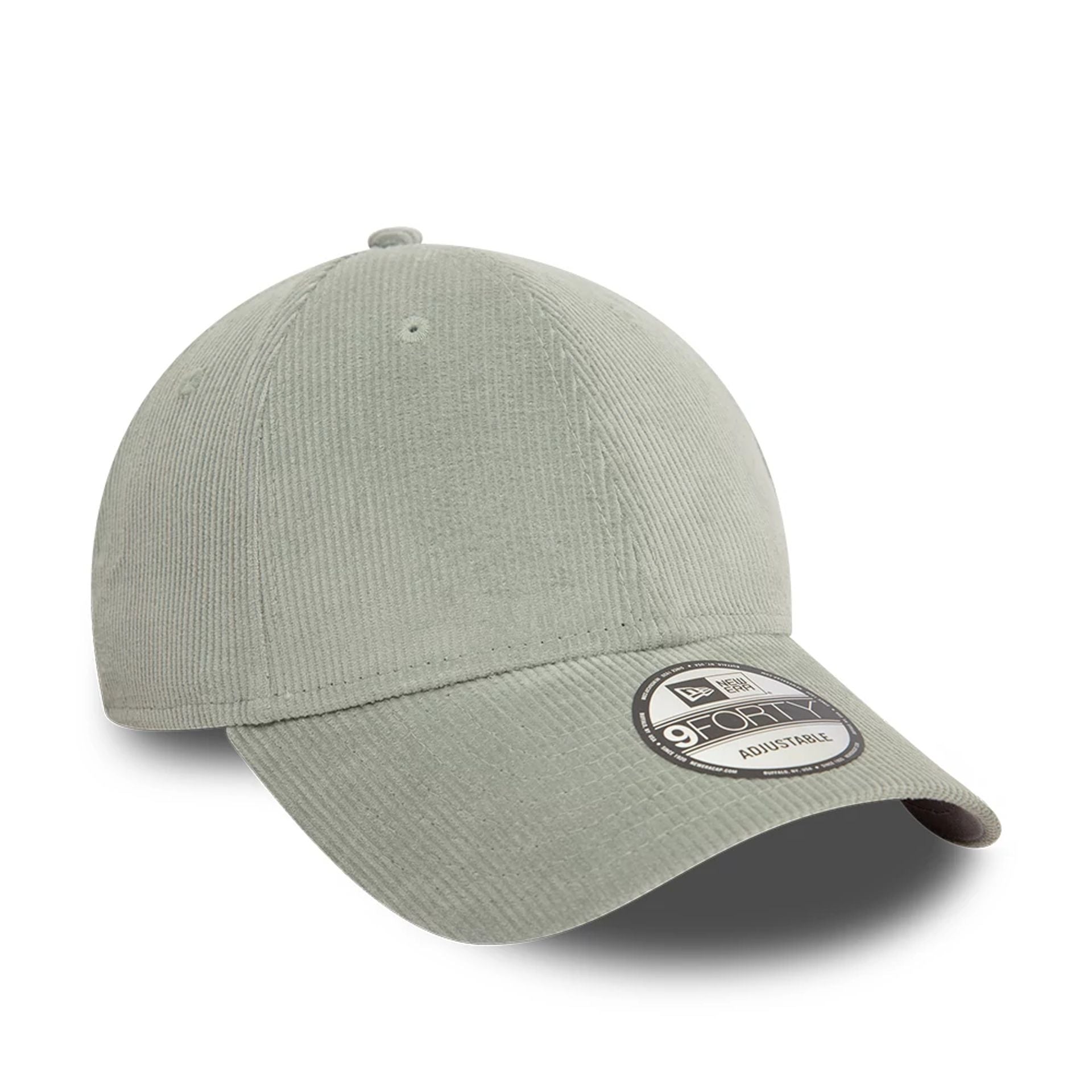 This is a New Era Cord Grey 9FORTY Adjustable Cap 1