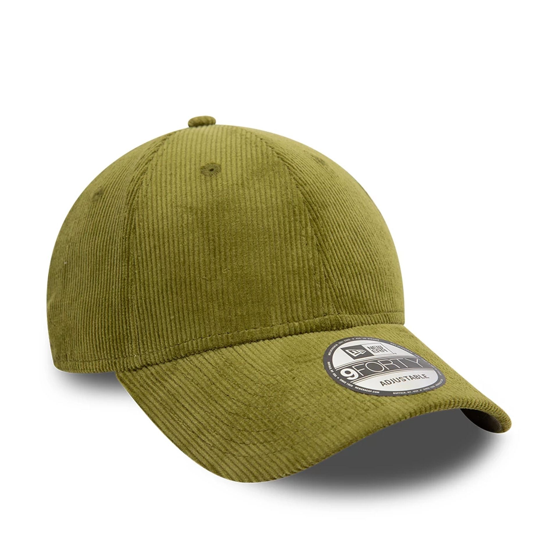 This is a New Era Cord Khaki 9FORTY Adjustable Cap 1