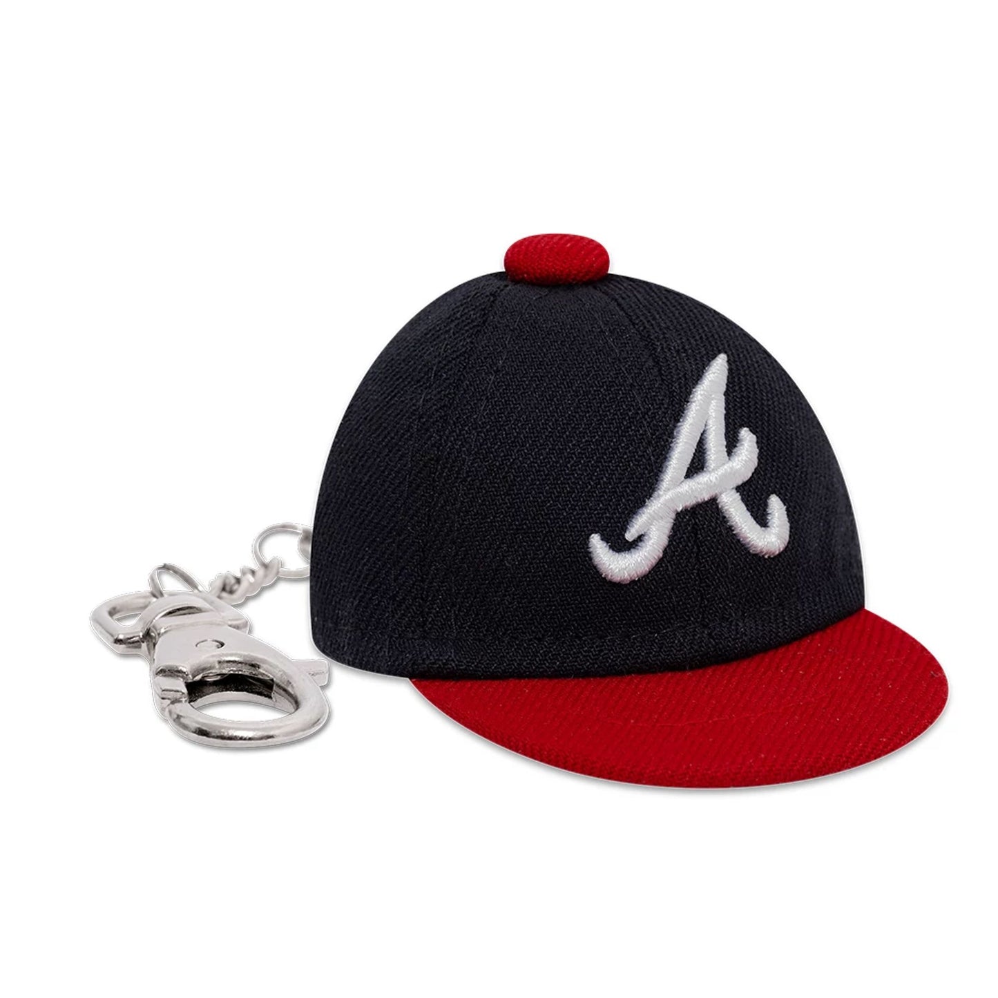 This is a Atlanta Braves MLB Mini Cap Navy Key Chain 3