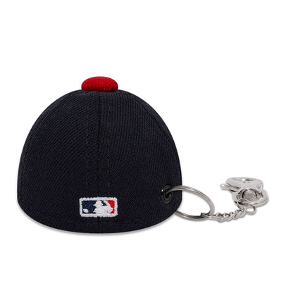 This is a Atlanta Braves MLB Mini Cap Navy Key Chain 4