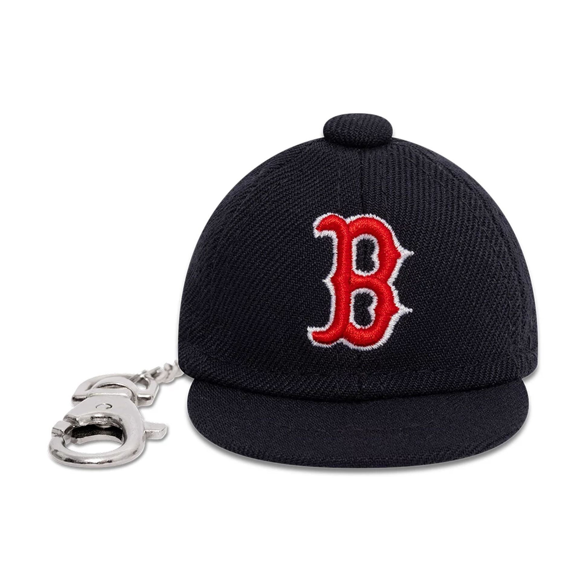 This is a Boston Red Sox MLB Mini Cap Navy Key Chain 2