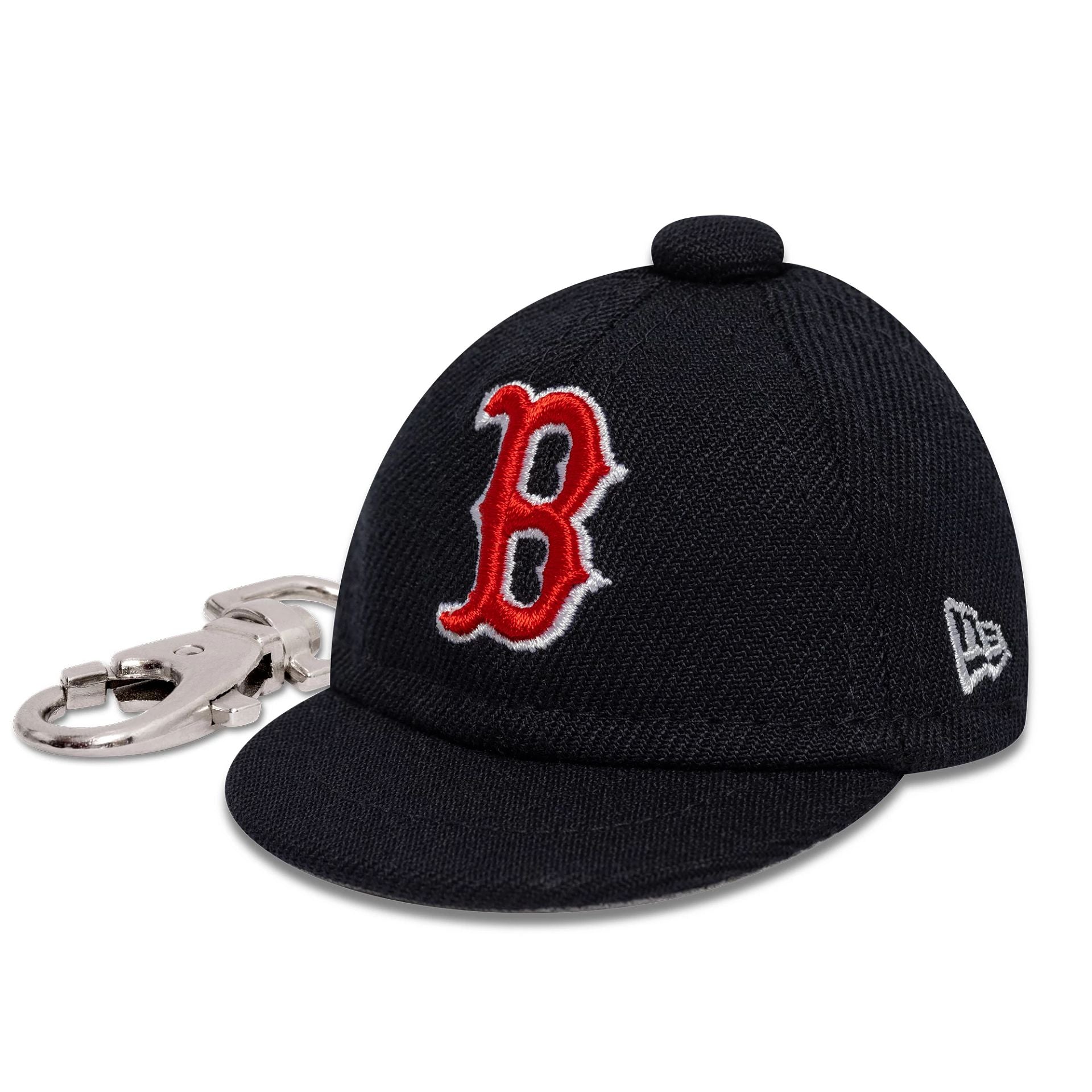 This is a Boston Red Sox MLB Mini Cap Navy Key Chain 1