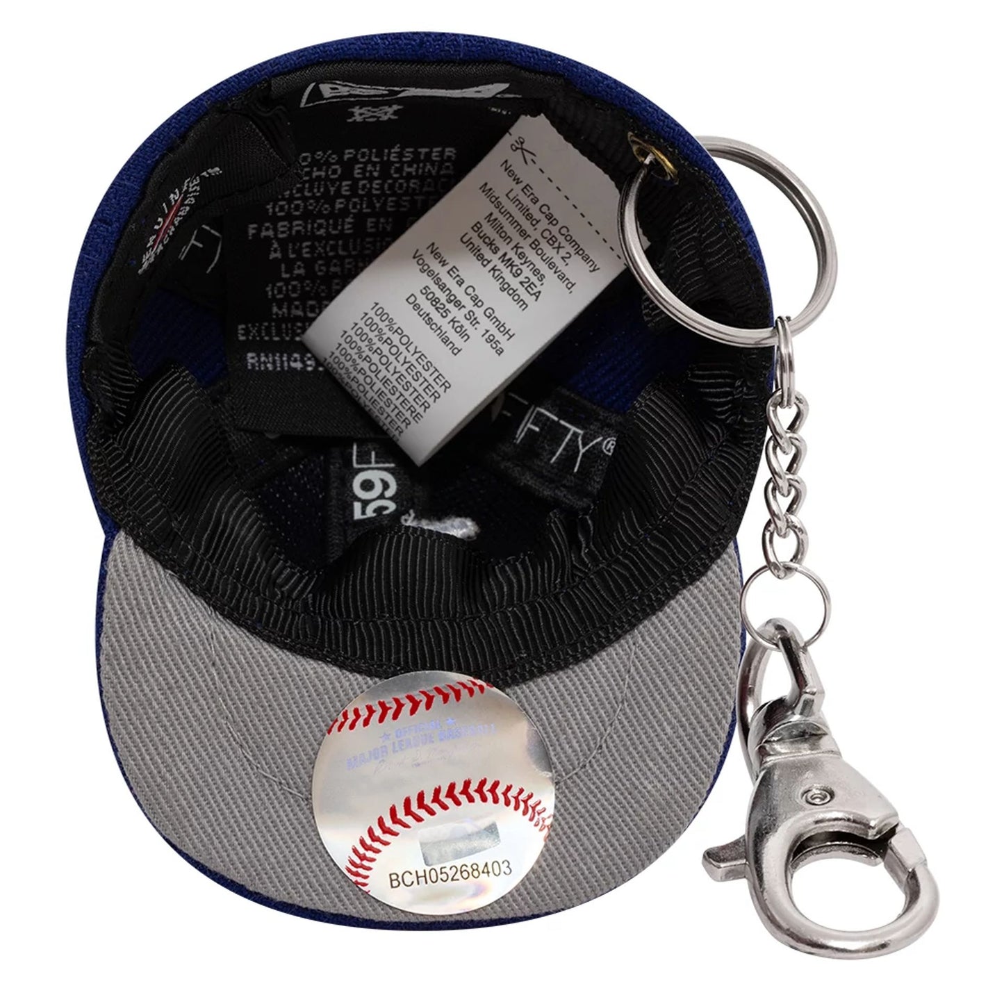 This is a LA Dodgers MLB Mini Cap Dark Blue Key Chain 5